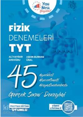 Yeni Nesil Yayınları TYT Fizik 45 Deneme Sınavı