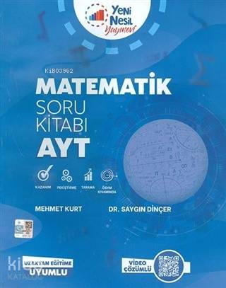Yeni Nesil Yayınları YKS AYT Matematik Soru Kitabı