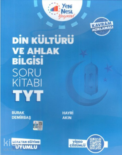 Yeni Nesil Yayınları YKS TYT Din Kültürü ve Ahlak Bilgisi Soru Kitabı