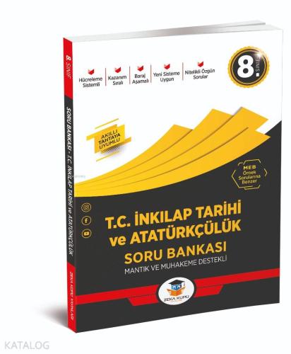 Zeka Küpü Yayınları 8. Sınıf LGS T.C. İnkılap Tarihi ve Atatürkçülük Soru Bankası Zeka Küpü 